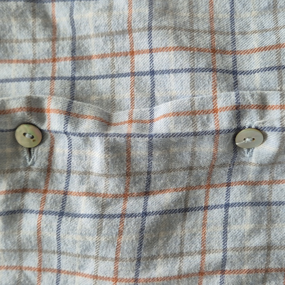 Pepa London Plaid Peter Pan Collar Button Down Shirt Blouse - Picture 6 of 8